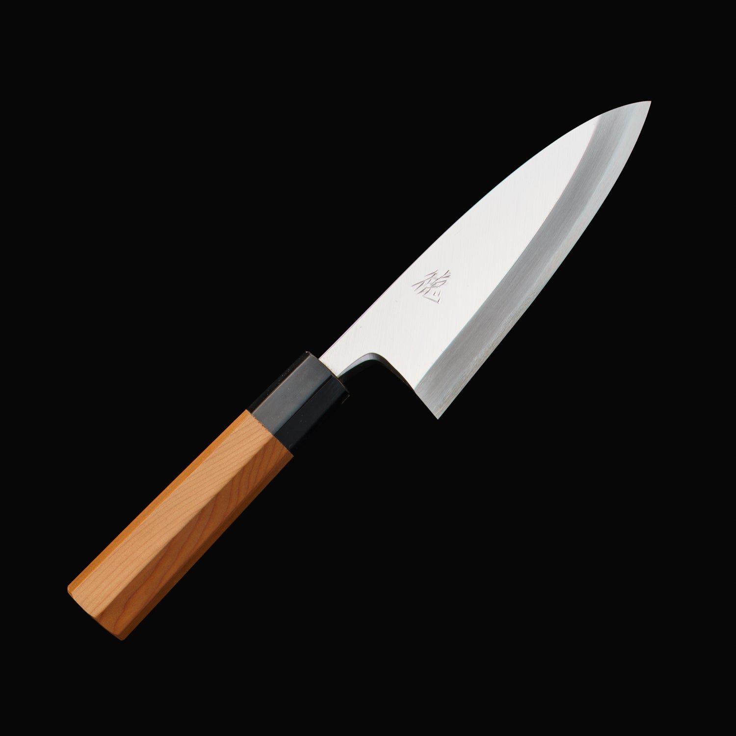 Japan Knife TOKU | Deba knife White paper 2 steel blade Yew octagonal handle