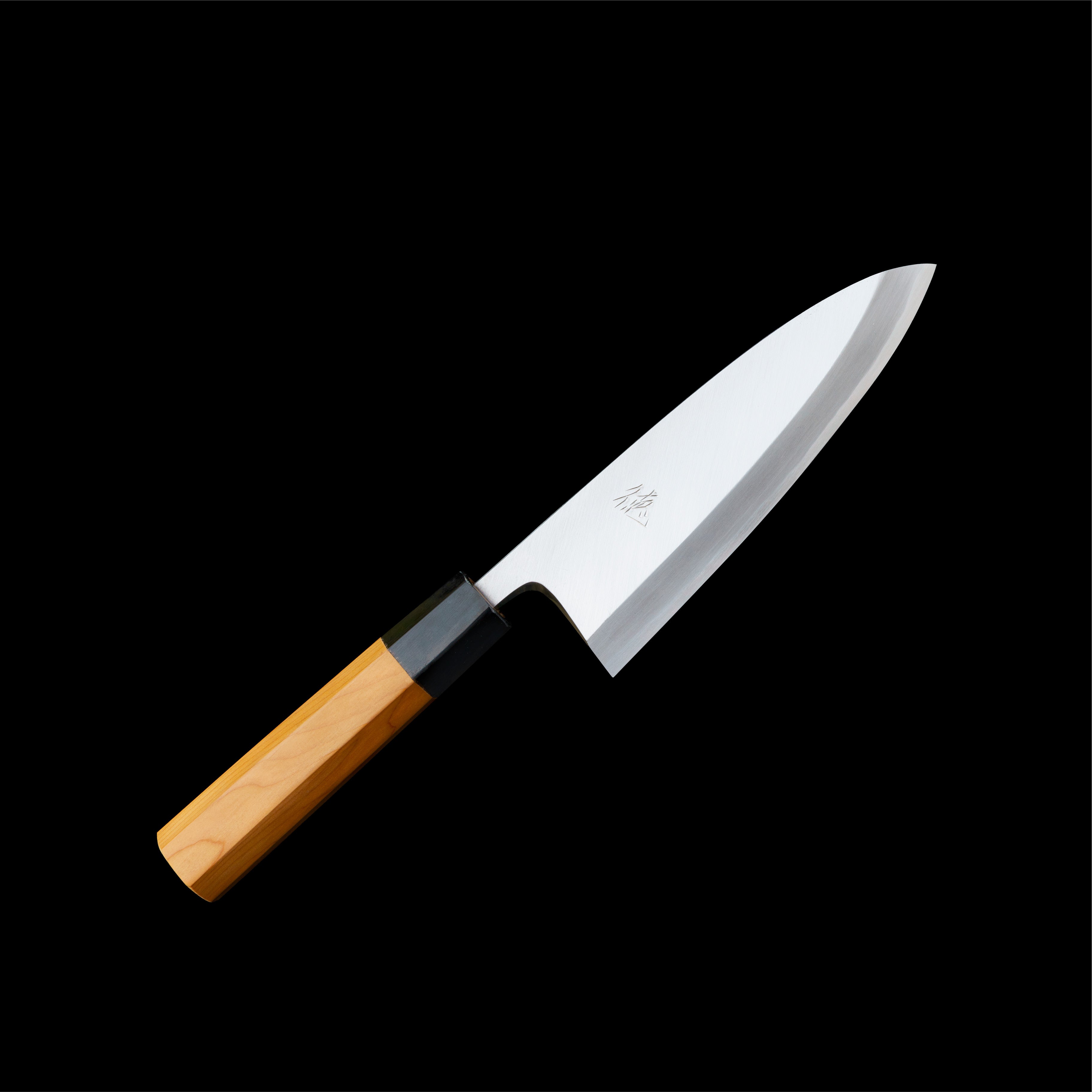 Japan Knife TOKU | Deba knife White paper 2 steel blade Yew octagonal handle