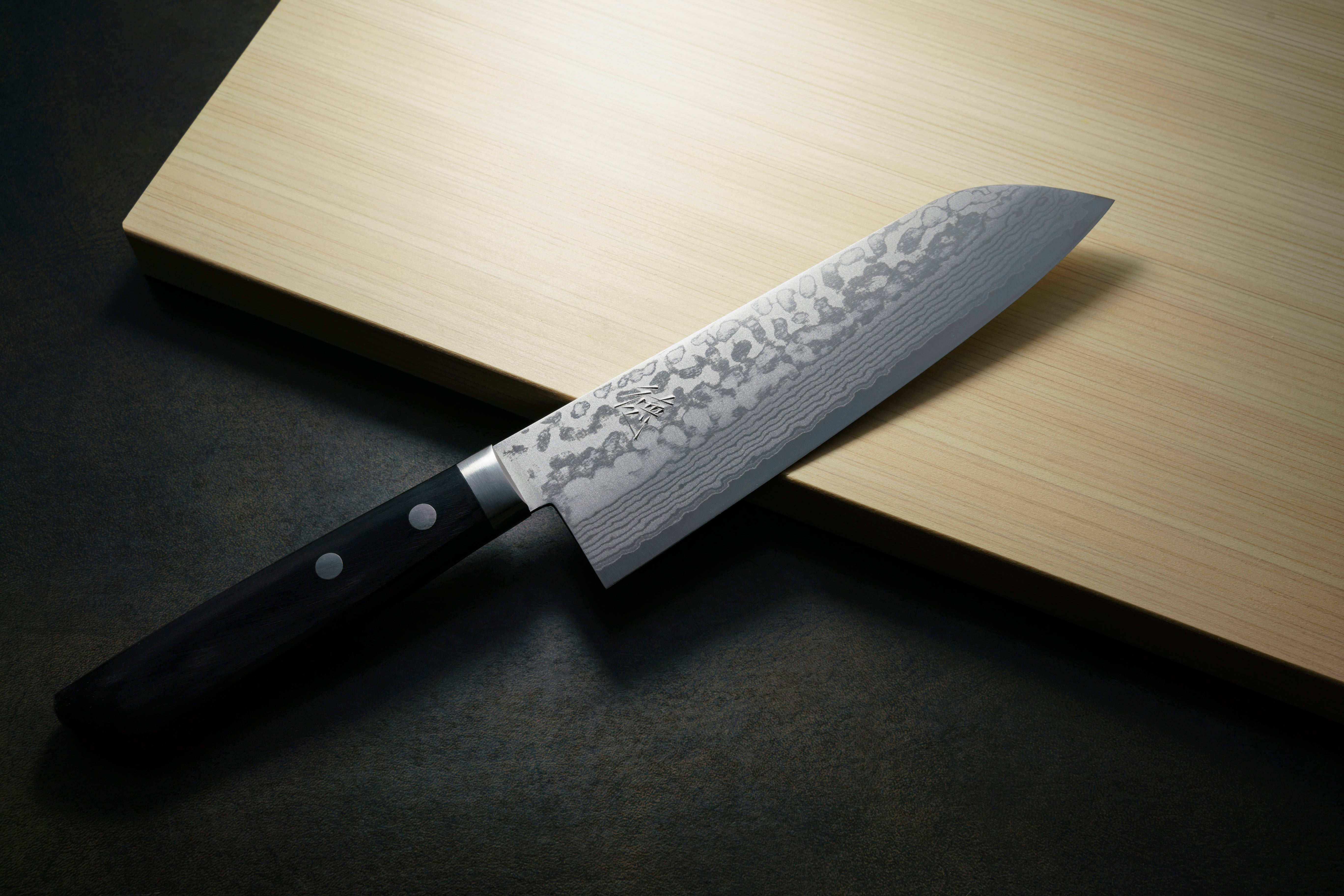 Japan Knife TOKU | Damascus Santoku knife VG10