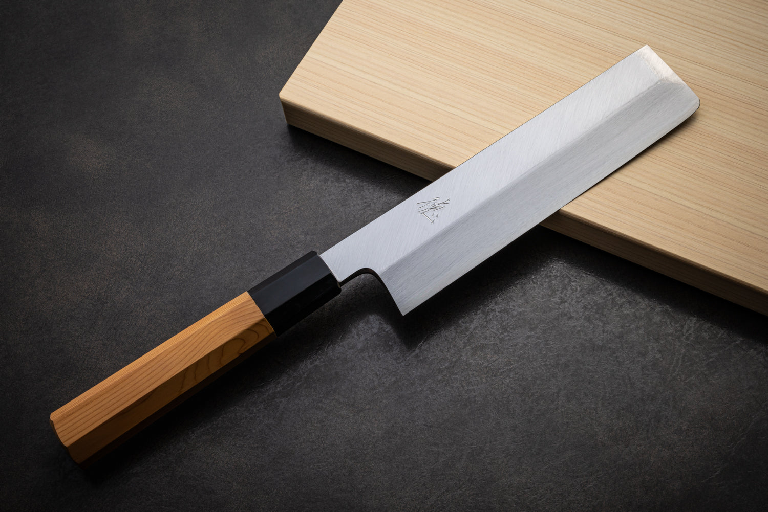 Japan Knife TOKU | Usuba knife White paper 2 steel blade Yew octagonal handle