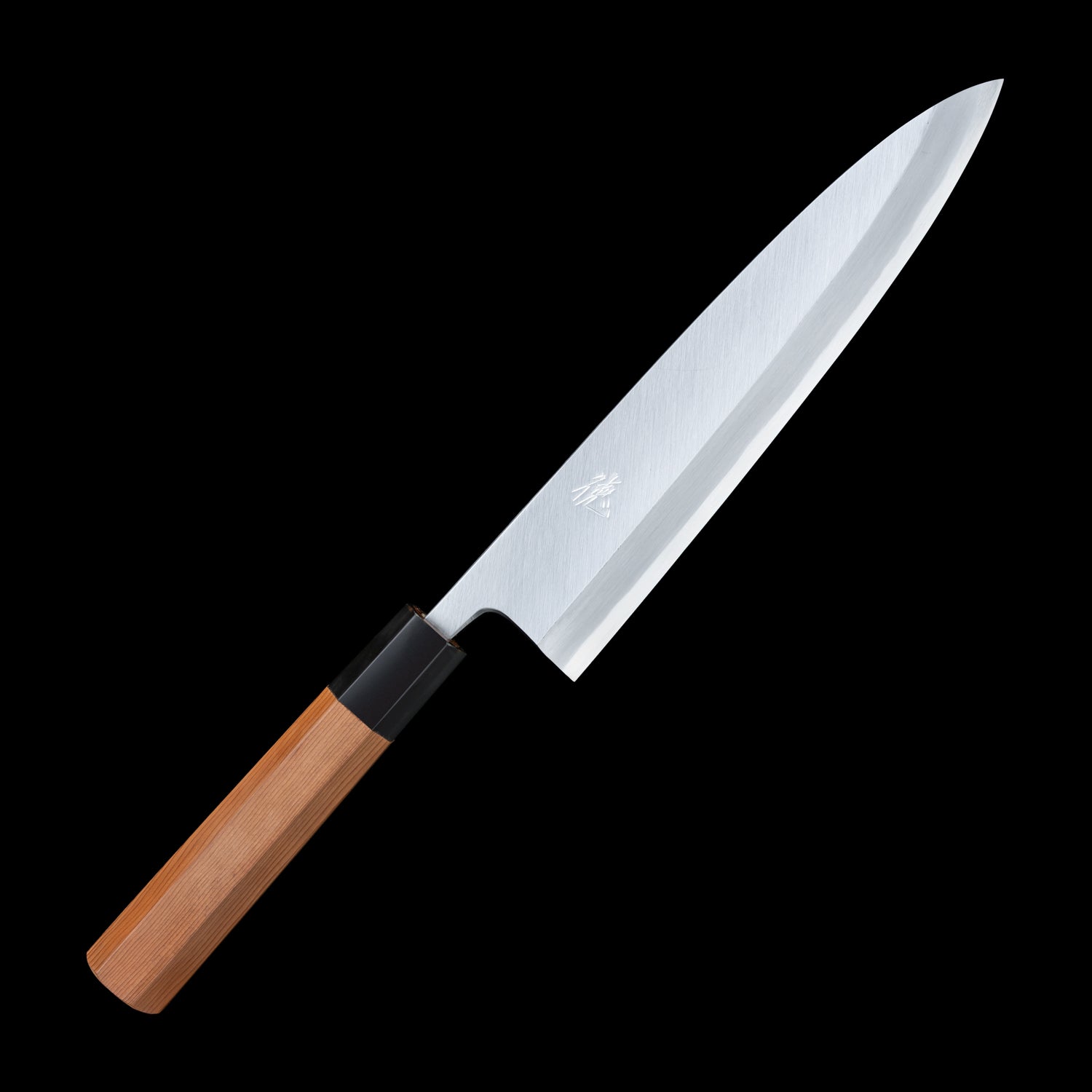 Japan Knife TOKU | Mioroshi knife White paper 2 steel blade Yew octagonal handle