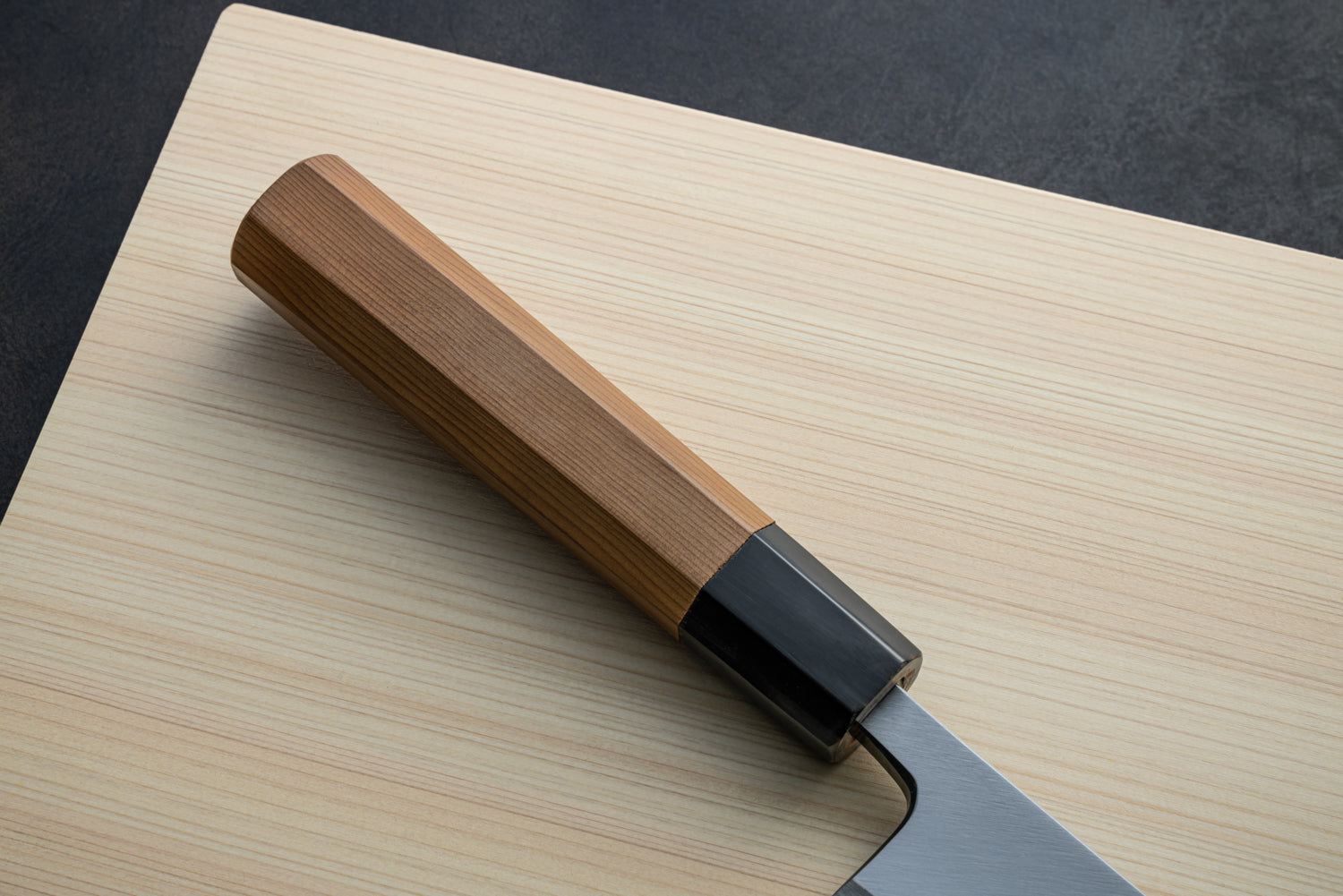 Japan Knife TOKU | Mioroshi knife White paper 2 steel blade Yew octagonal handle