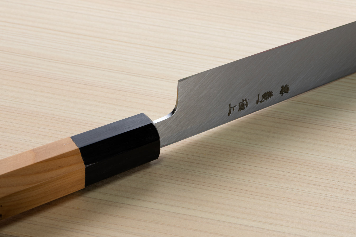 Japan Knife TOKU | Honkasumi Yanagiba knife White paper 2 steel blade Yew octagonal handle