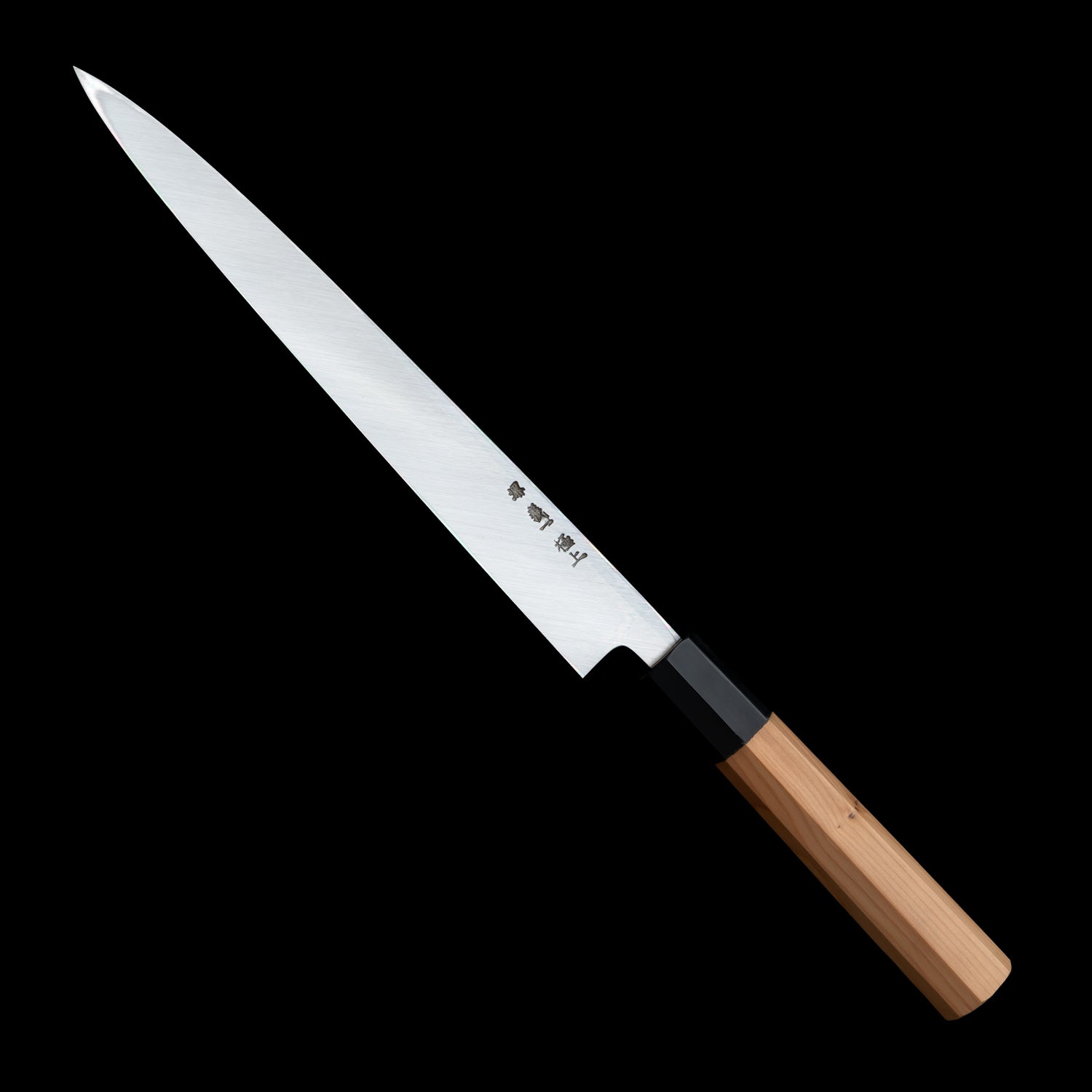 Japan Knife TOKU | Honkasumi Yanagiba knife White paper 2 steel blade Yew octagonal handle