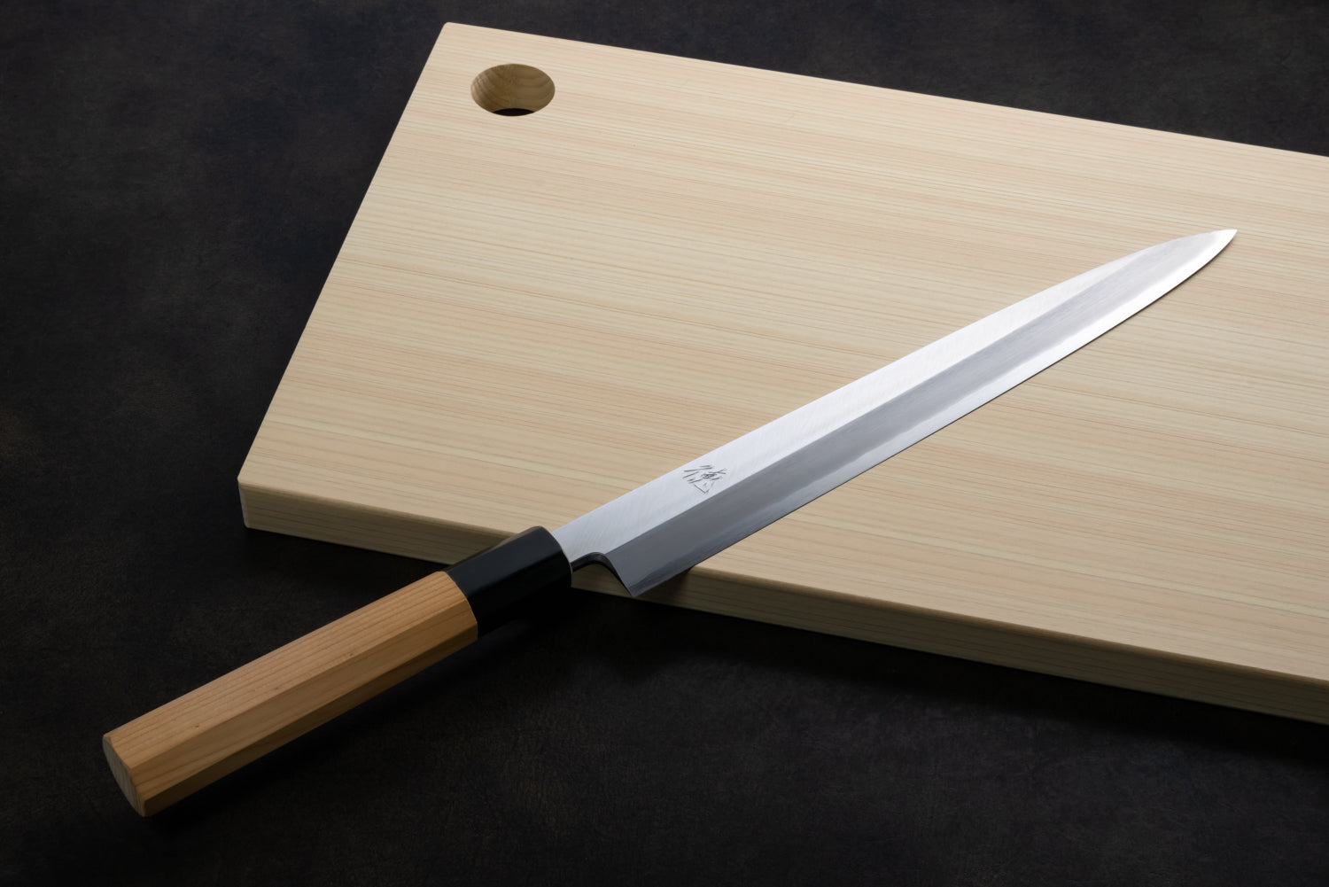 Japan Knife TOKU | Ginsan steel Yanagiba Knife Yew octagonal handle