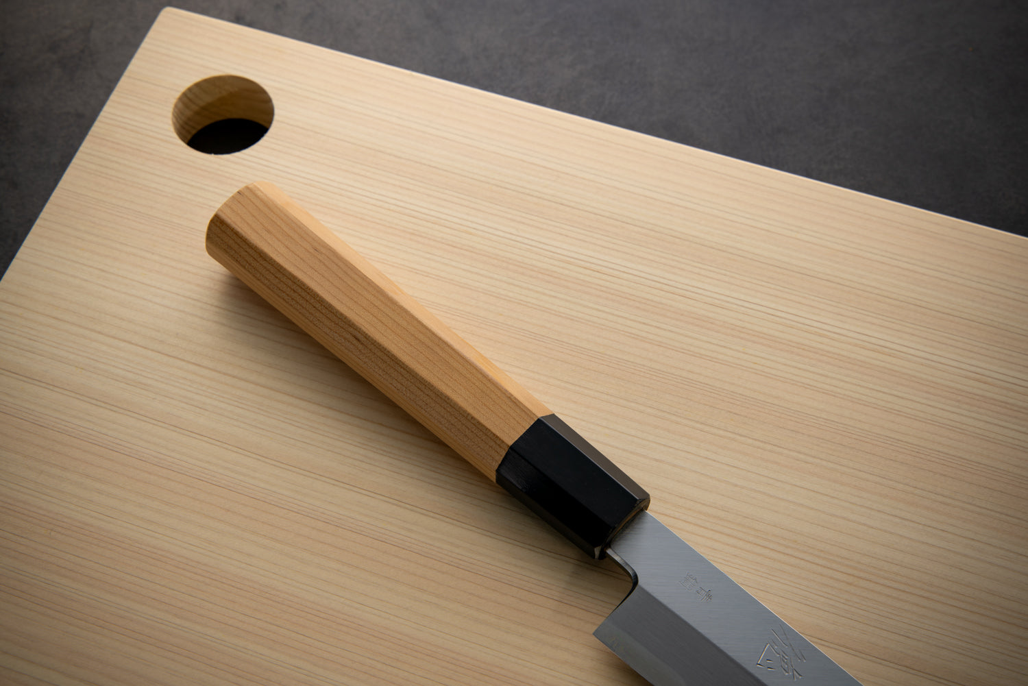 Japan Knife TOKU | Ao Kasumi Yanagiba Knife Blue paper 2 steel blade Yew octagonal handle