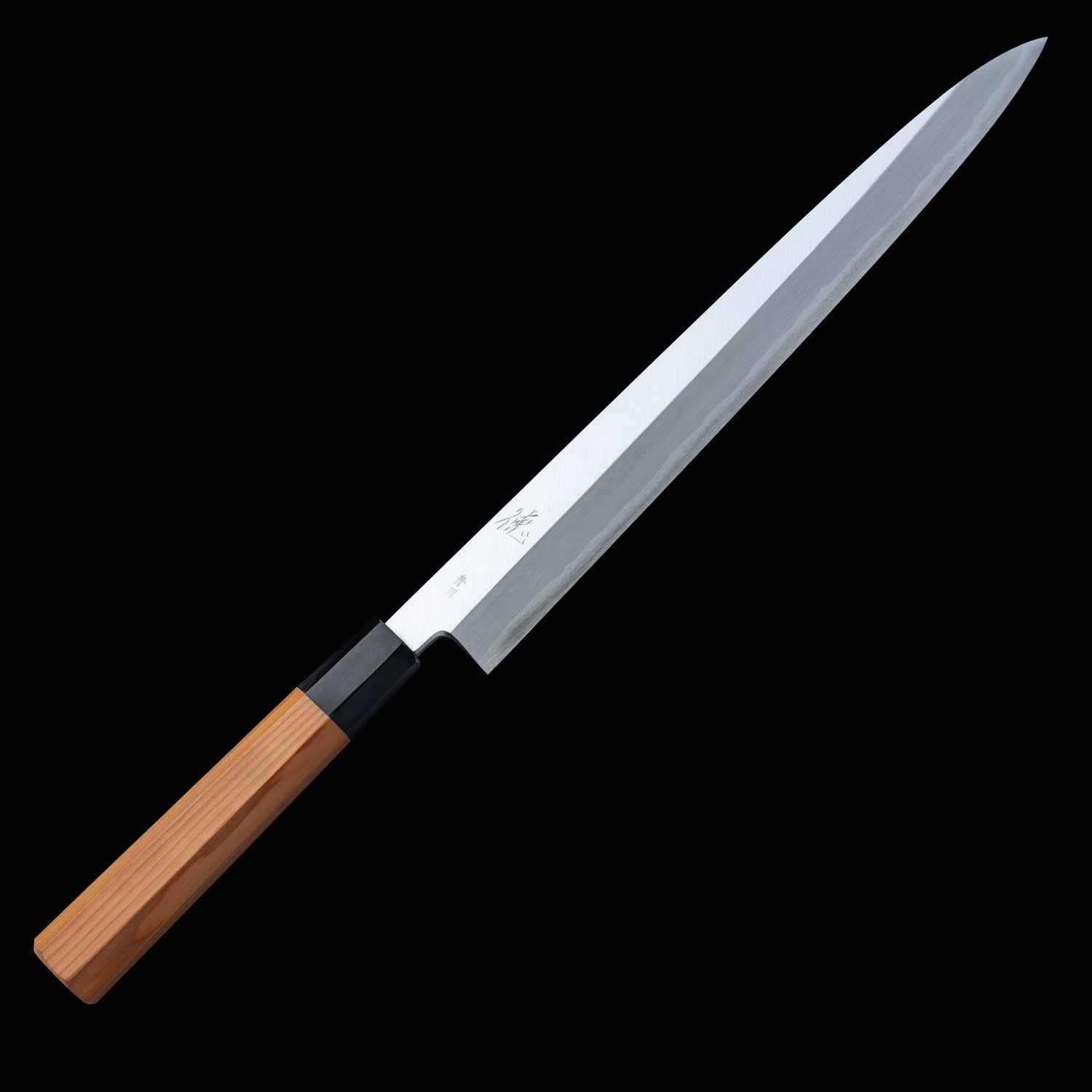 Japan Knife TOKU | Ao Kasumi Yanagiba Knife Blue paper 2 steel blade Yew octagonal handle
