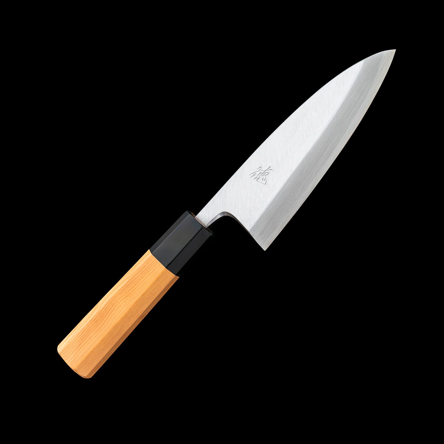 Japan Knife TOKU | Deba knife White paper 2 steel blade Yew octagonal handle