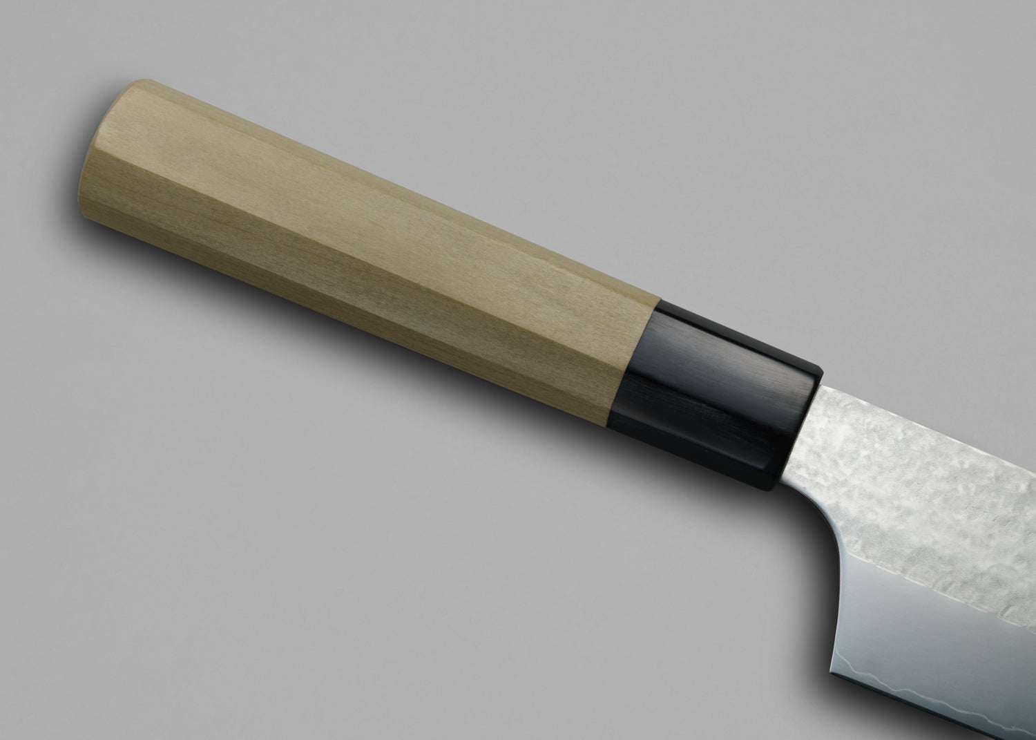 Japan Knife TOKU | Gyuto Kiritsuke Knife, Hammered VG5, Magnolia Octagonal Handle