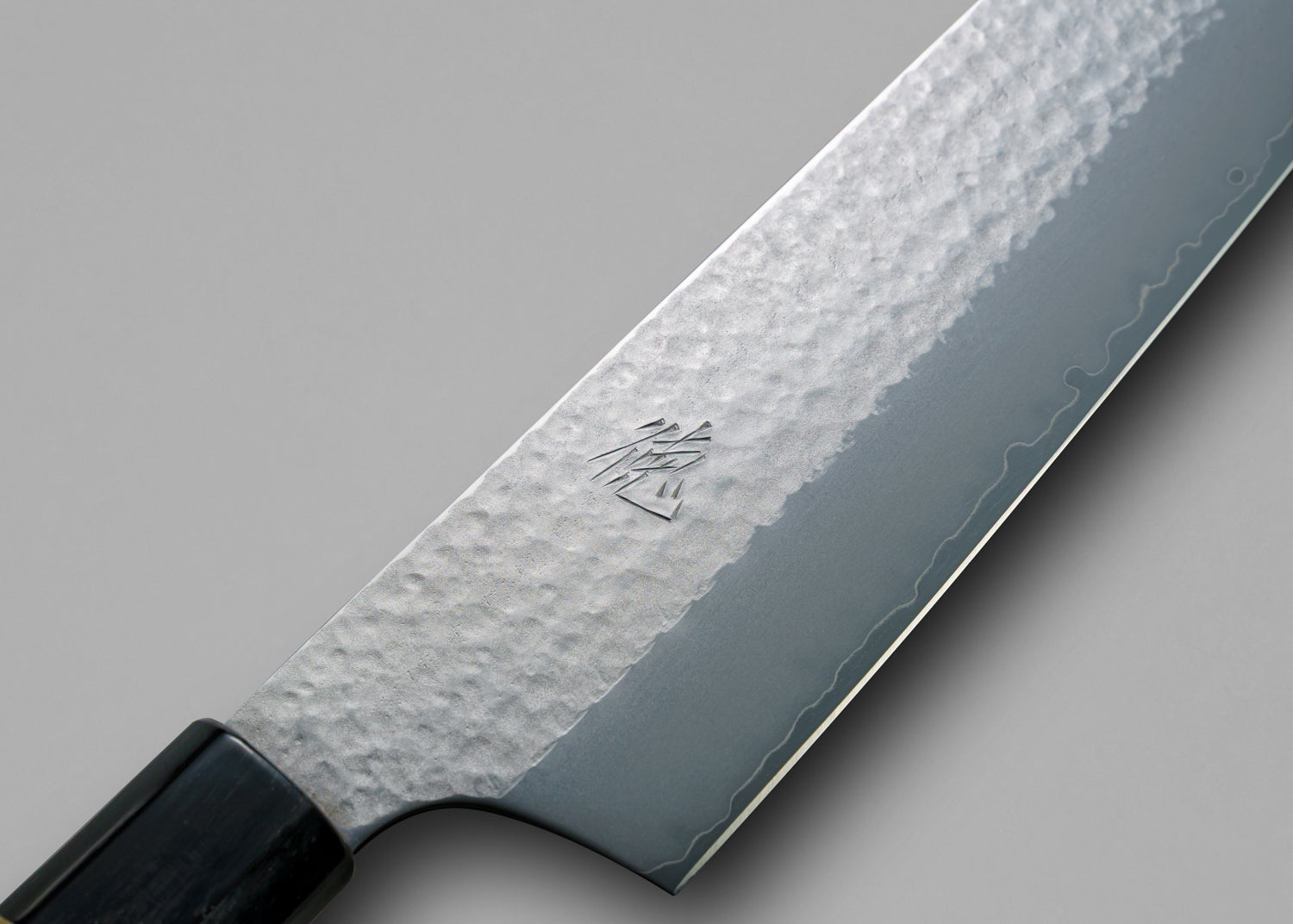 Japan Knife TOKU | Gyuto Kiritsuke Knife, Hammered VG5, Magnolia Octagonal Handle