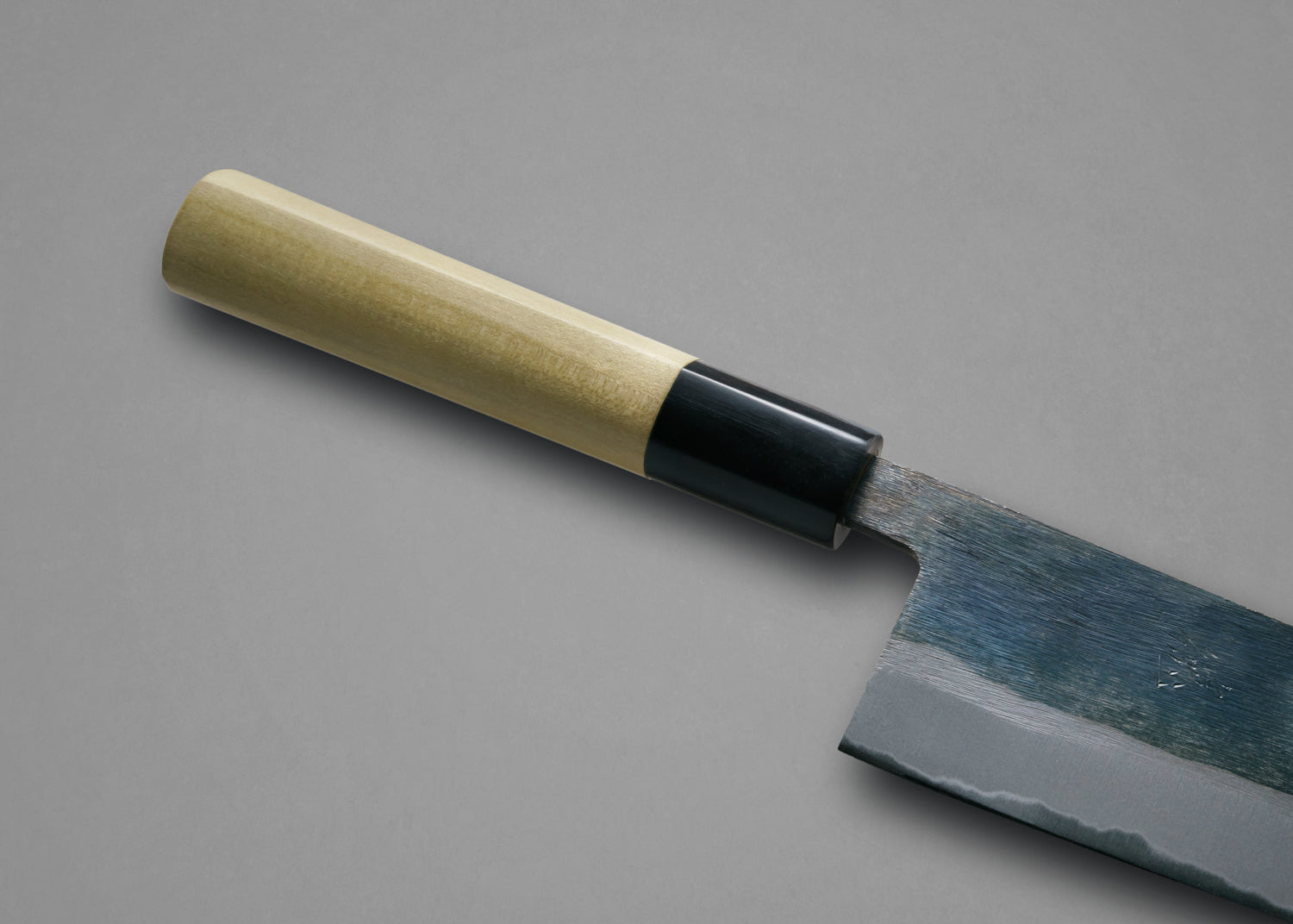 Japan Knife TOKU | Santoku Knife, Blue Steel, Black Sanded Finish