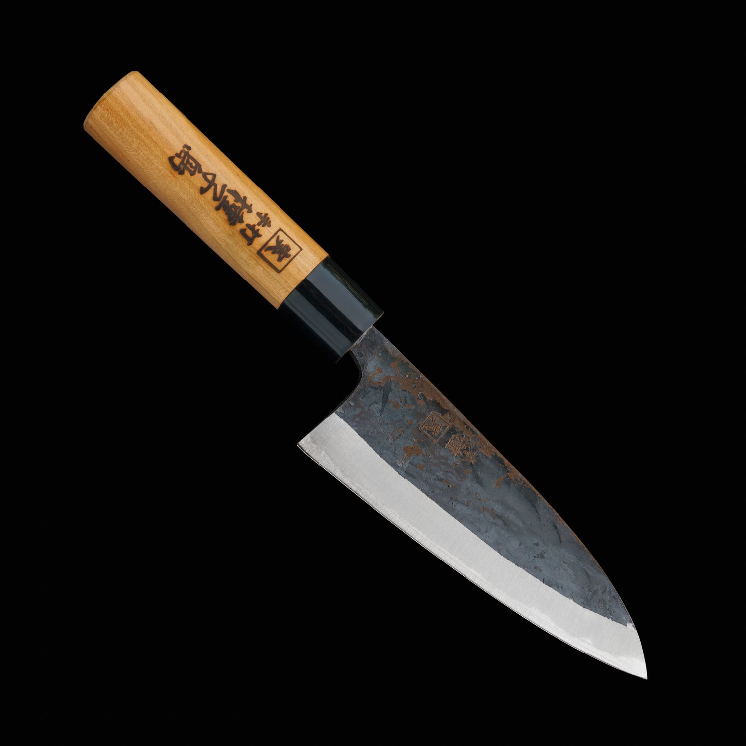 Japan Knife TOKU | Santoku knife made in Tanegashima, White paper No.1, cherry pattern