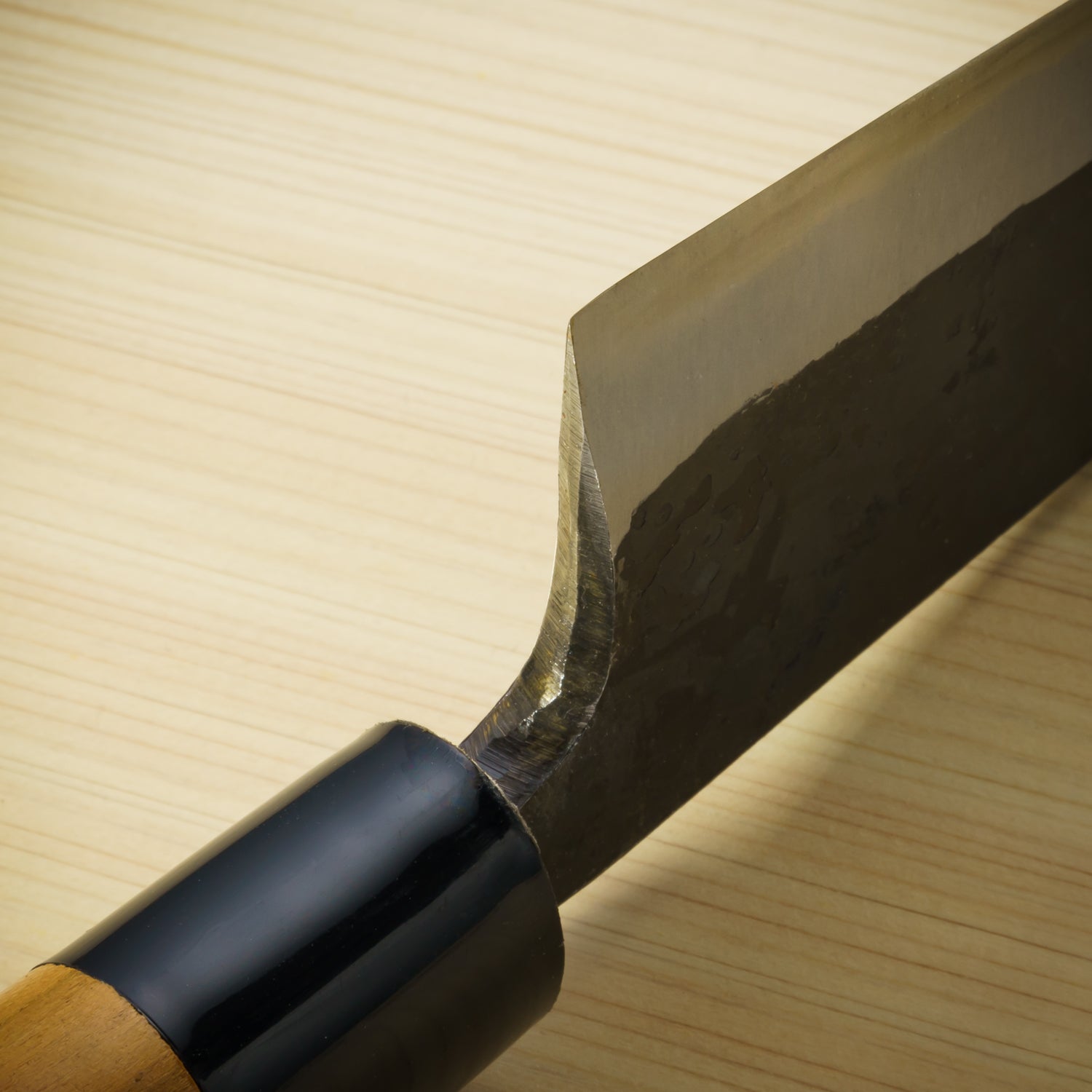 Japan Knife TOKU | Santoku knife made in Tanegashima, White paper No.1, cherry pattern
