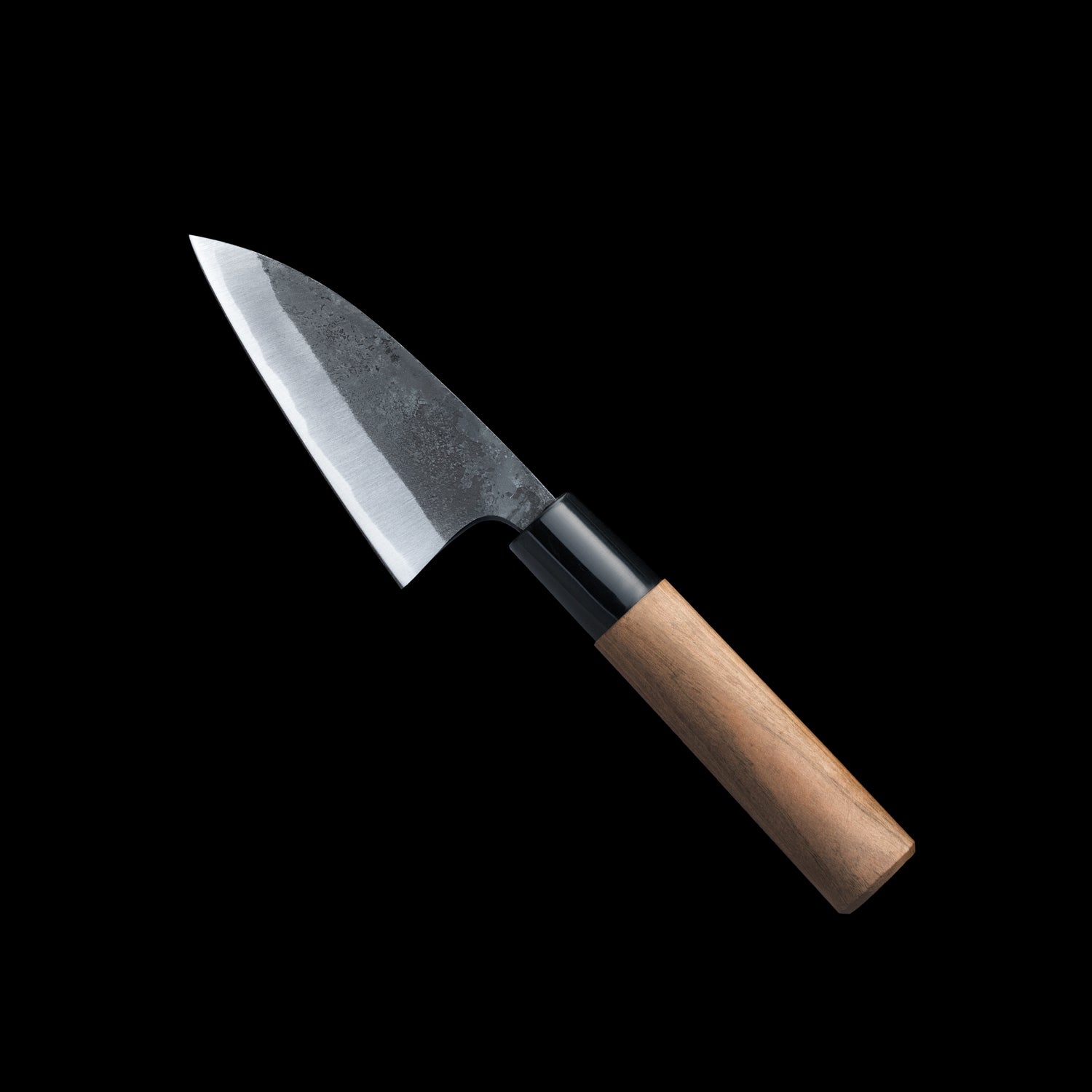 Japan Knife TOKU | Tanegashima Knife Aji-kiri knife White paper 1 steel blade Cherry Blossom handle