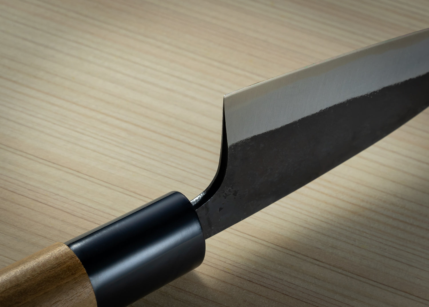 Japan Knife TOKU | Tanegashima Knife Aji-kiri knife White paper 1 steel blade Cherry Blossom handle