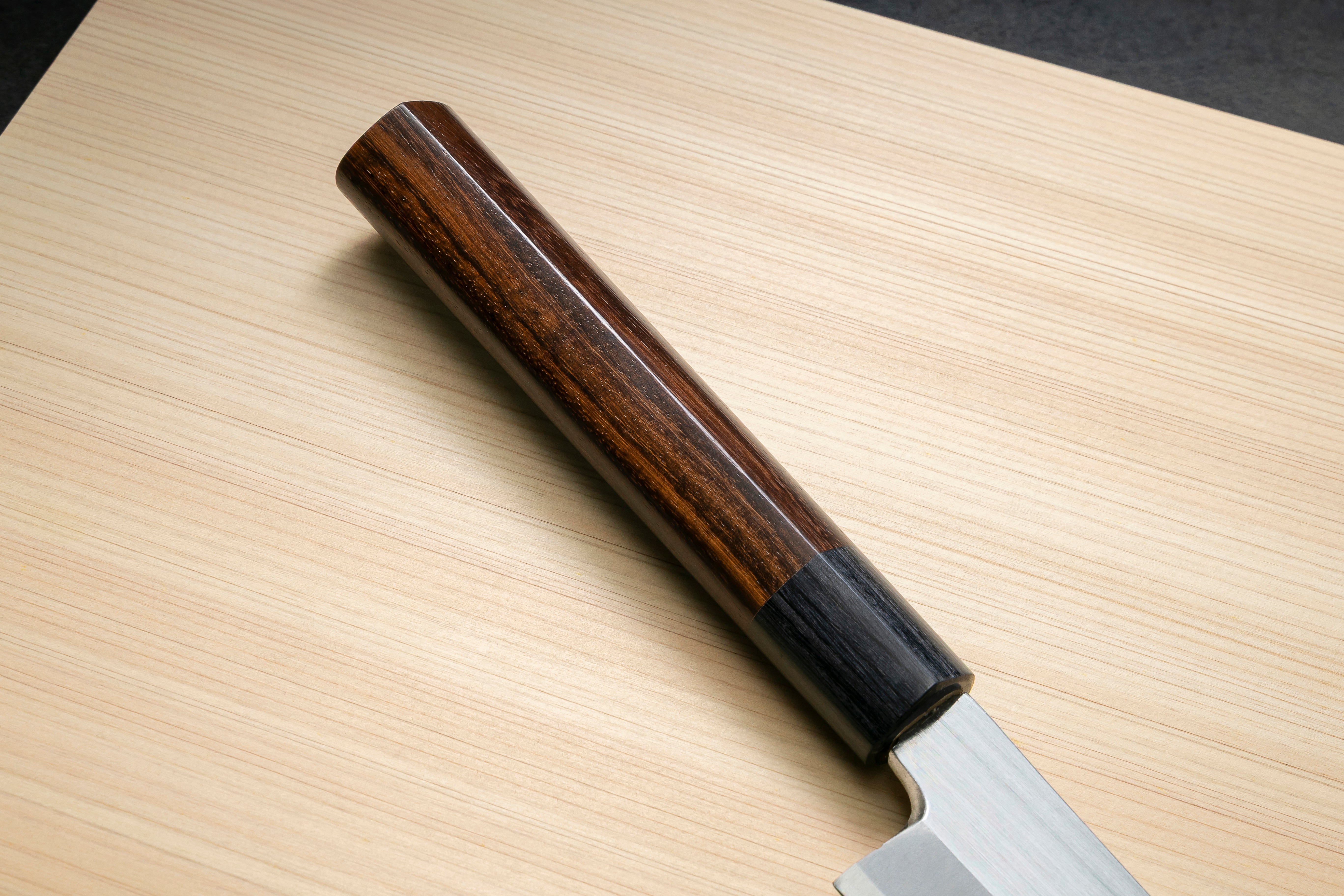 Japan Knife TOKU | Yanagiba Kiritsuke Knife, Seed Knife, Polished, Blue Steel, Rosewood