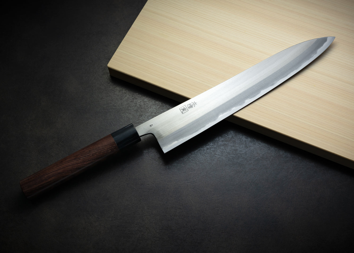 Japan Knife TOKU | Tanegashima Knife, Japanese Chef's Knife, Blue Steel, Rosewood Handle