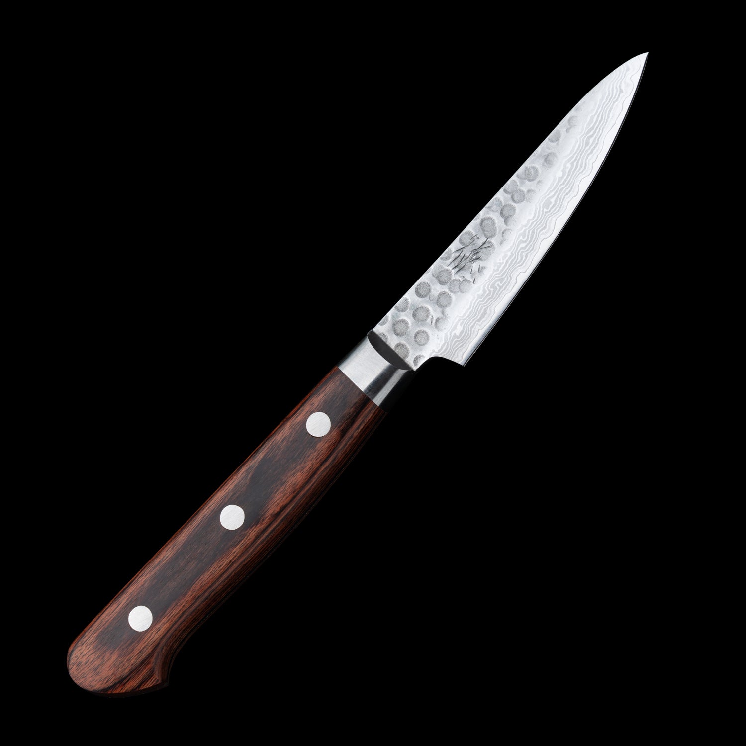 Japan Knife TOKU | Hammered forged Damascus Paring knife VG10