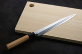 Japanese Sakai knife Ginsan Yanagiba Knife Yew octagonal handle