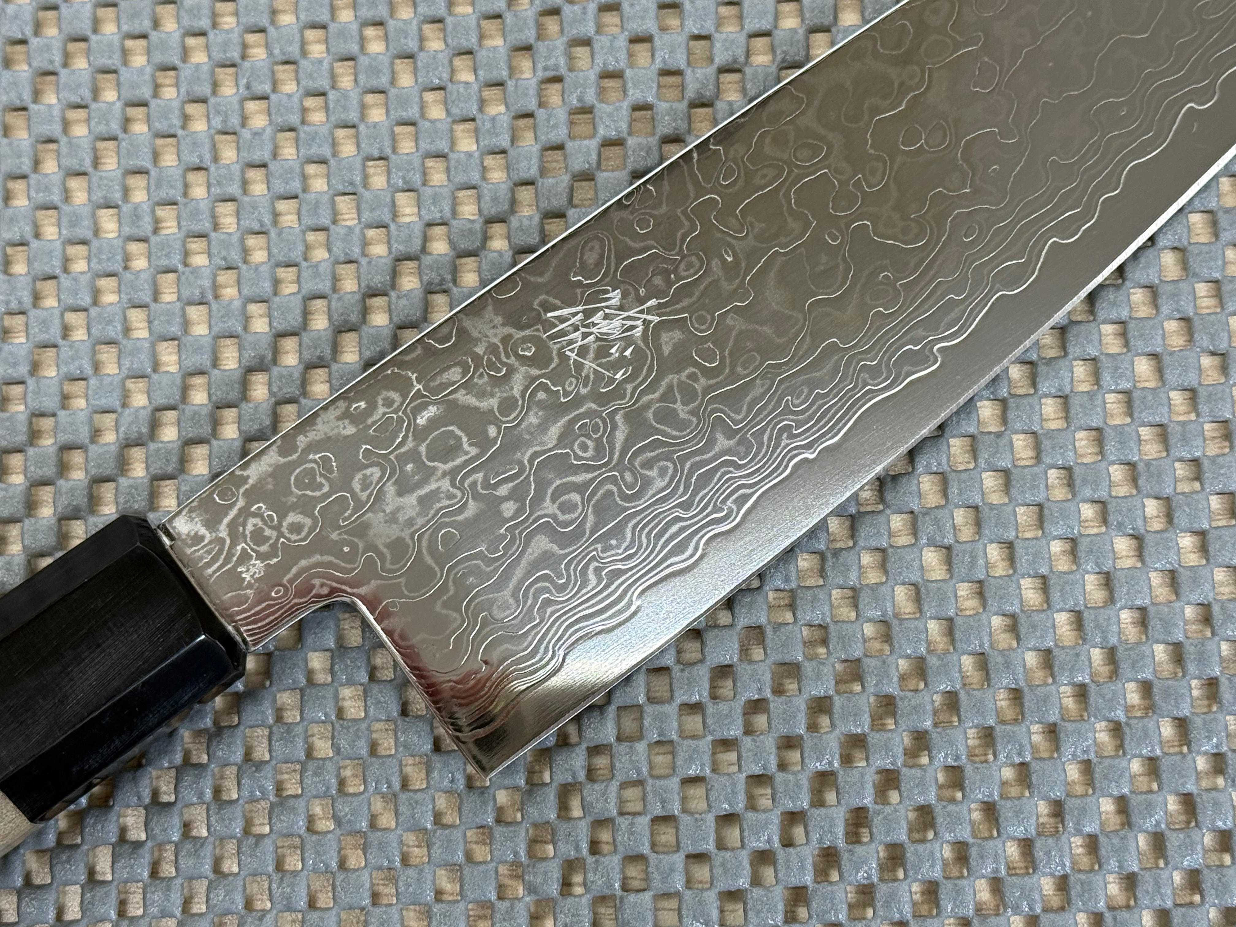 Japan Knife TOKU｜Santoku Knife, Ginsan Damascus, Ho Octagonal Handle
