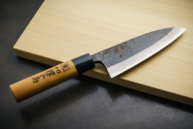 Santoku knife made in Tanegashima, White paper No.1, cherry pattern