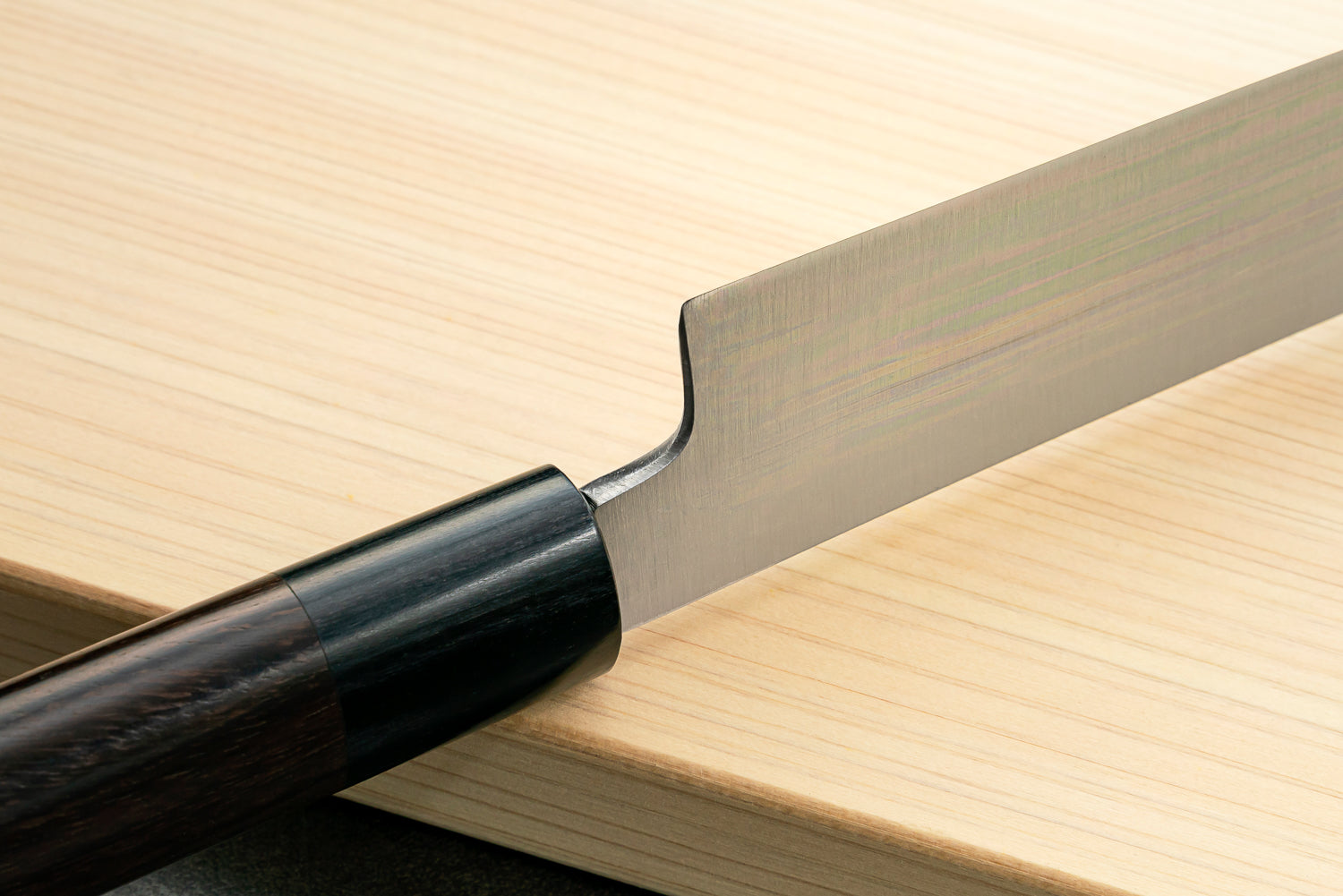 Sakaitoku Knives | Yanagiba Kiritsuke Knife, Seed Knife, Polished, Blue Steel, Rosewood
