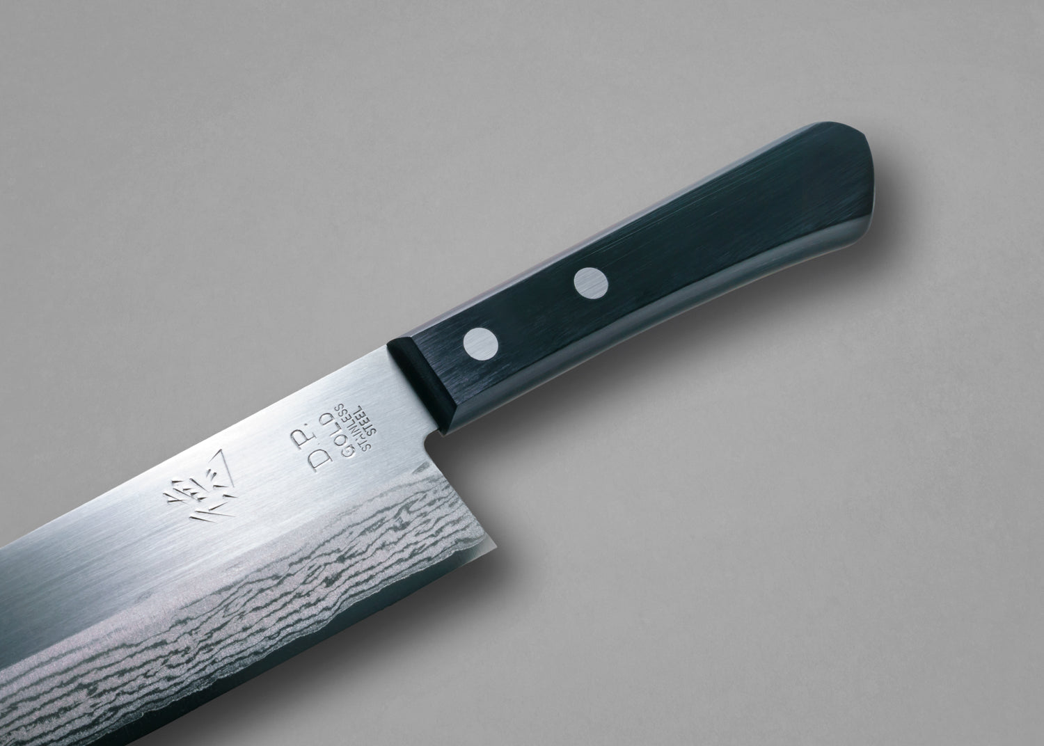 TOWER KNIVES 多和 ダマスカス 三徳包丁 包丁の堺徳 | 三徳包丁 鎚目鍛造ダマスカス VG10
